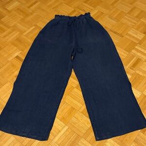 Cloth & Stone. Navy/blue.  Wide-Leg Pants